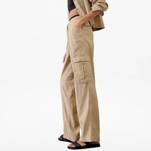 Athleta Paradise Straight Leg Cargo Pants In Tan